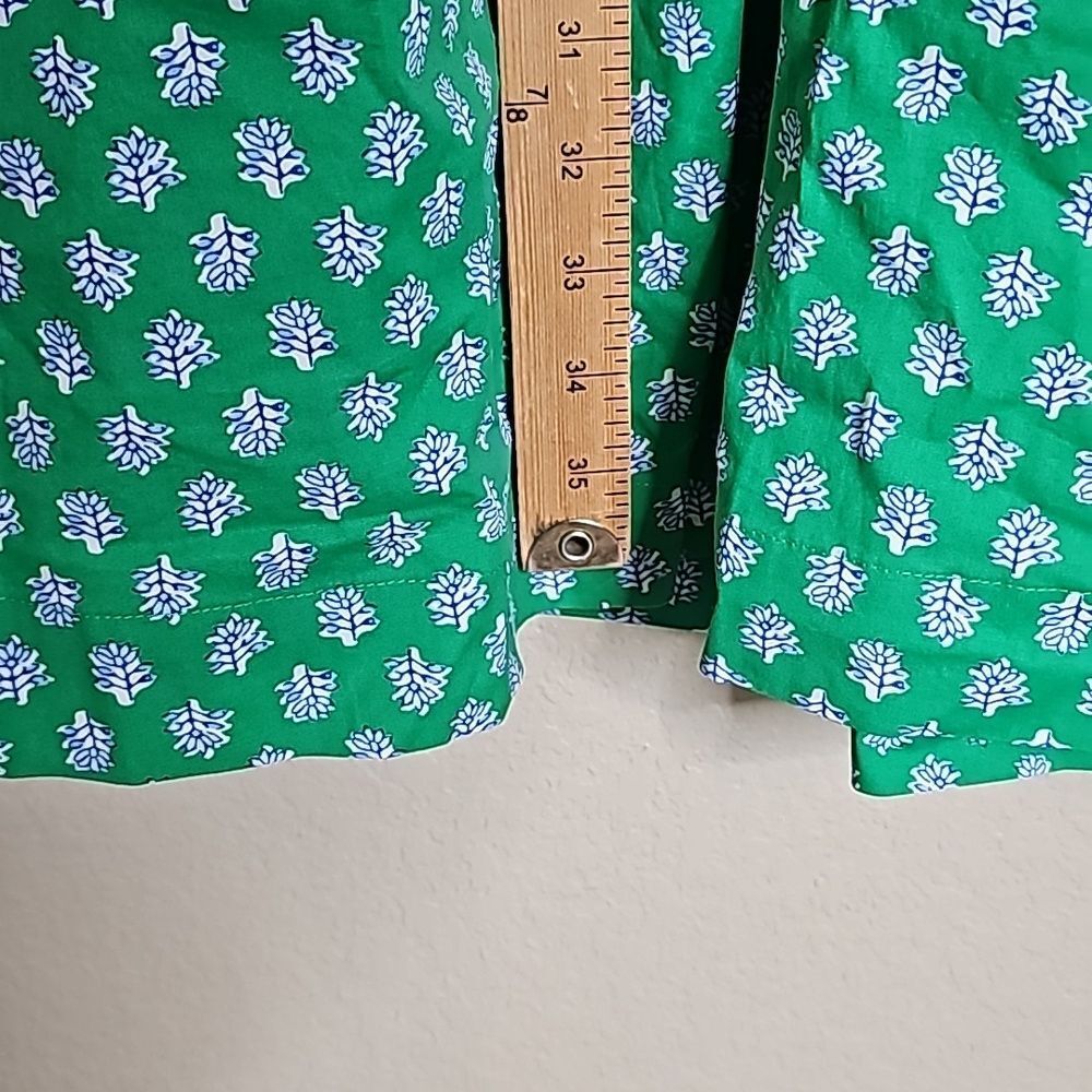 NWOT J.crew 16 Short Sleeve Cinch tie Waist shirt dress green - Picture 10 of 11
